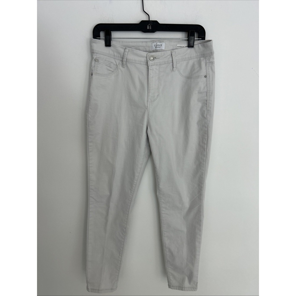 Curb Appeal Minimalist Jegging Size 6 Soft White Long Back Pockets Pants